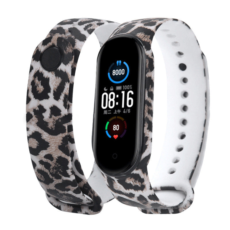 Mi Band 5 armband - in camouflage, bloemen en kleurrijke patronen