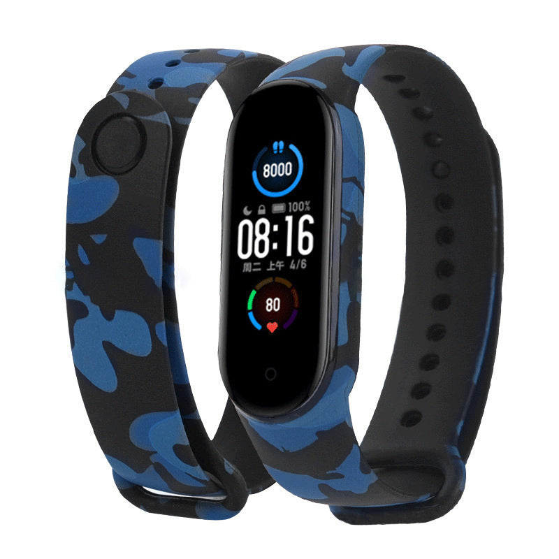 Mi Band 5 armband - in camouflage, bloemen en kleurrijke patronen