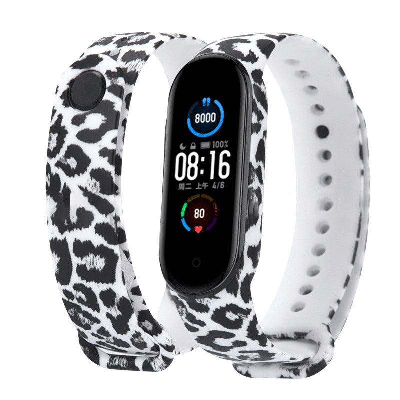 Mi Band 5 armband - in camouflage, bloemen en kleurrijke patronen