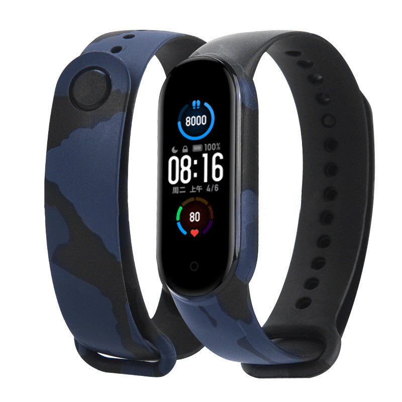 Mi Band 5 armband - in camouflage, bloemen en kleurrijke patronen