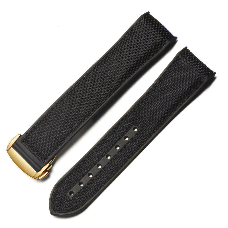 Canvas & Silicone Horlogeband voor Mannen – Luxe, Comfort en Duurzaamheid in Één