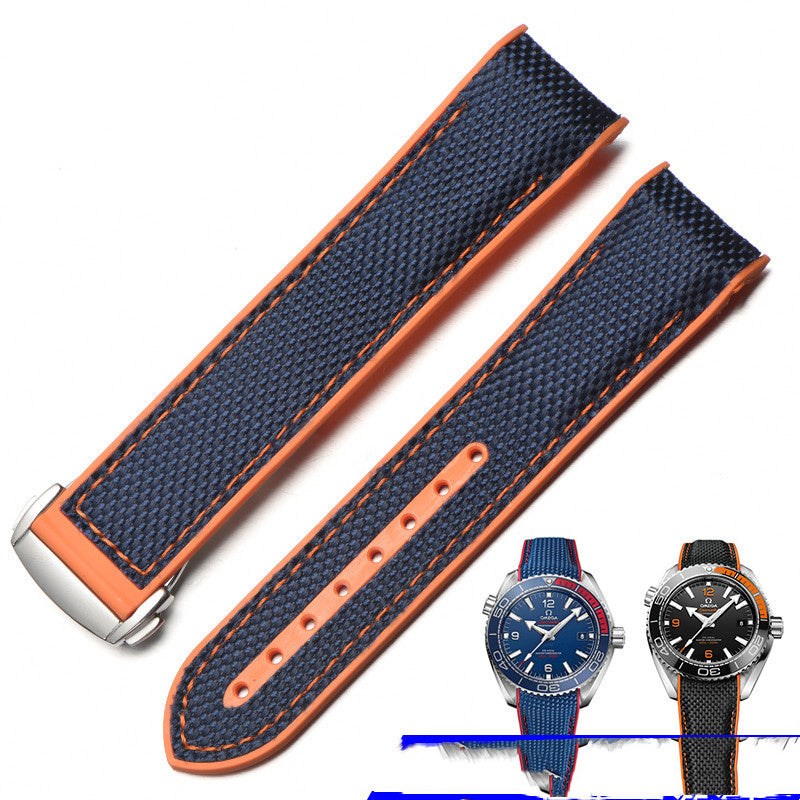 Canvas & Silicone Horlogeband voor Mannen – Luxe, Comfort en Duurzaamheid in Één