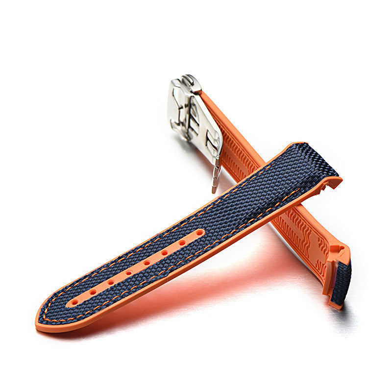Canvas & Silicone Horlogeband voor Mannen – Luxe, Comfort en Duurzaamheid in Één