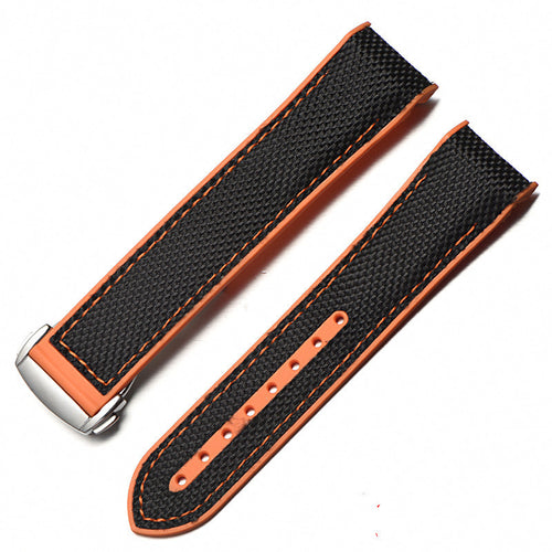 Canvas & Silicone Horlogeband voor Mannen – Luxe, Comfort en Duurzaamheid in Één
