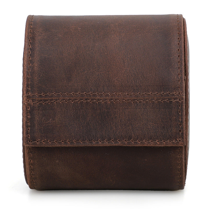 Horloge opbergertas - Crazy Horse Leather – Elegant & Reisbestendig