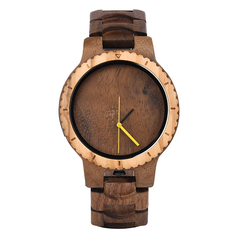 Koala Woods Quartz - Horloge van Walnoot en Olijfhout