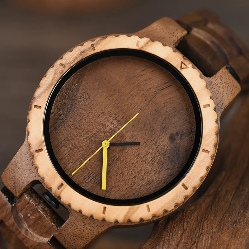 Koala Woods Quartz - Horloge van Walnoot en Olijfhout
