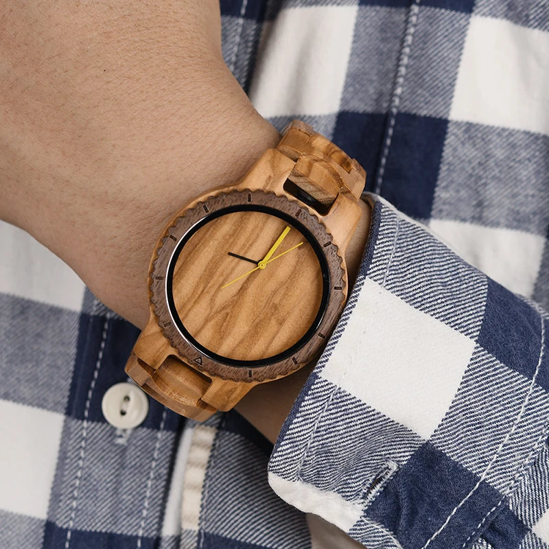 Koala Woods Quartz - Horloge van Walnoot en Olijfhout