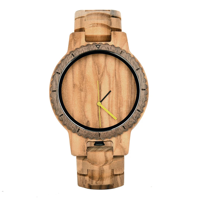 Koala Woods Quartz - Horloge van Walnoot en Olijfhout