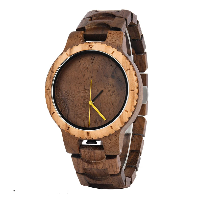 Koala Woods Quartz - Horloge van Walnoot en Olijfhout