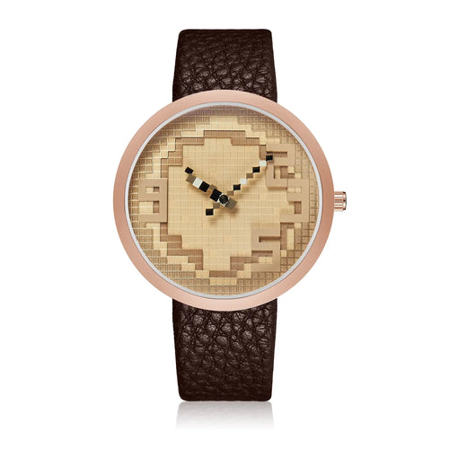 Fun Time - Unisex Horloge met Pixelachtige Wijzerplaten en nog veel meer