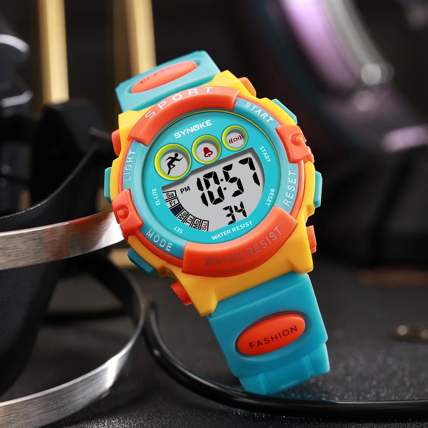 Kids LED Sporthorloge met Rubber Band en Multifunctioneel Display