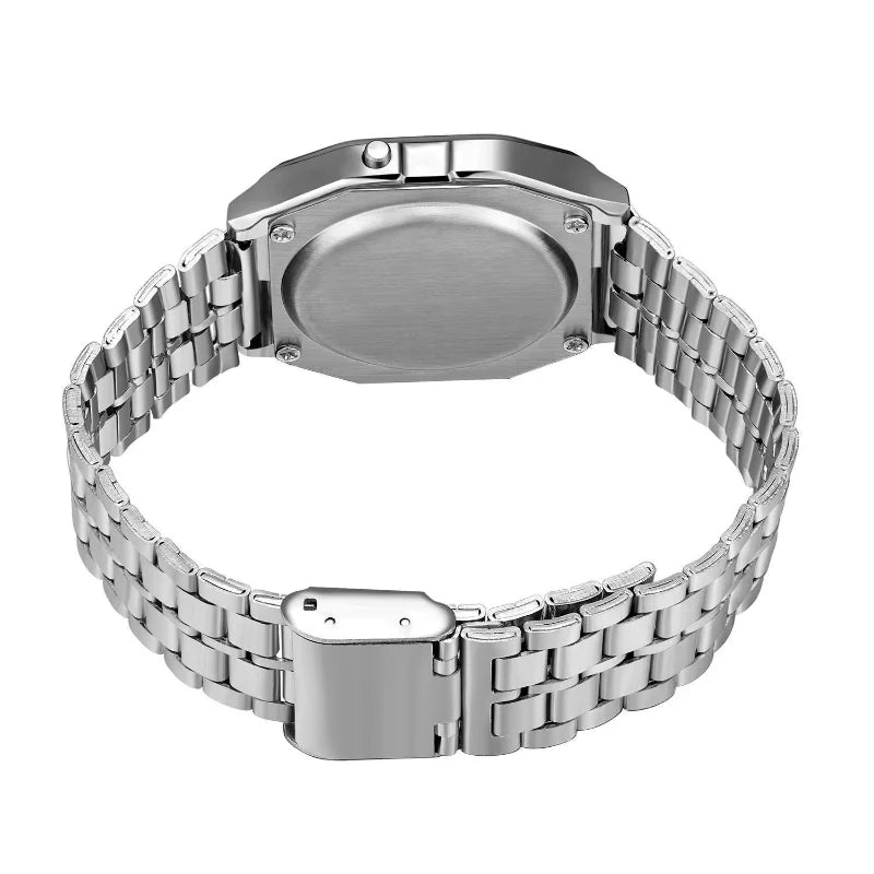 F91W - Stijlvol Unisex Elektronisch Horloge met Multi-Functioneel LED Scherm