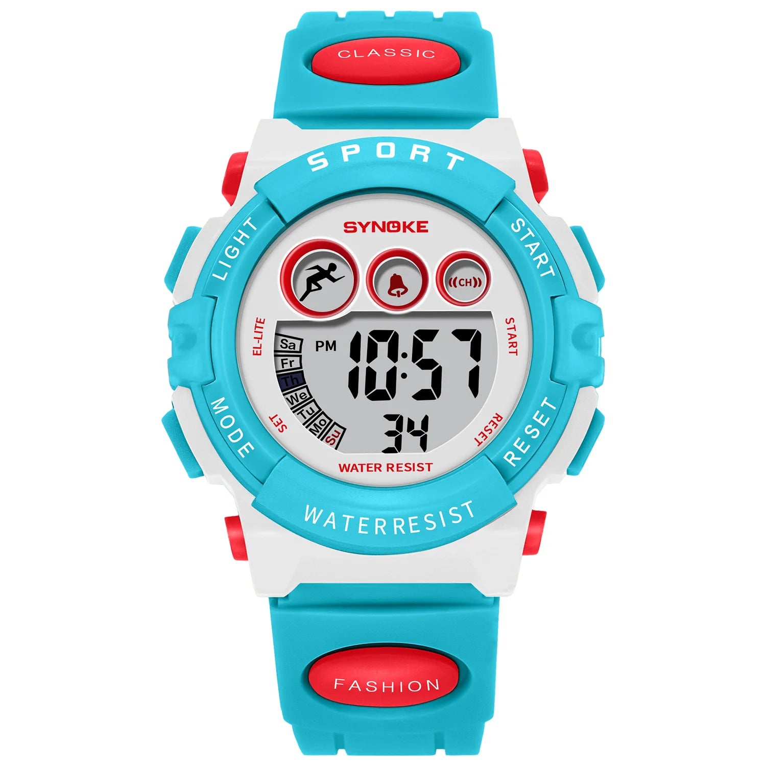 Kids LED Sporthorloge met Rubber Band en Multifunctioneel Display