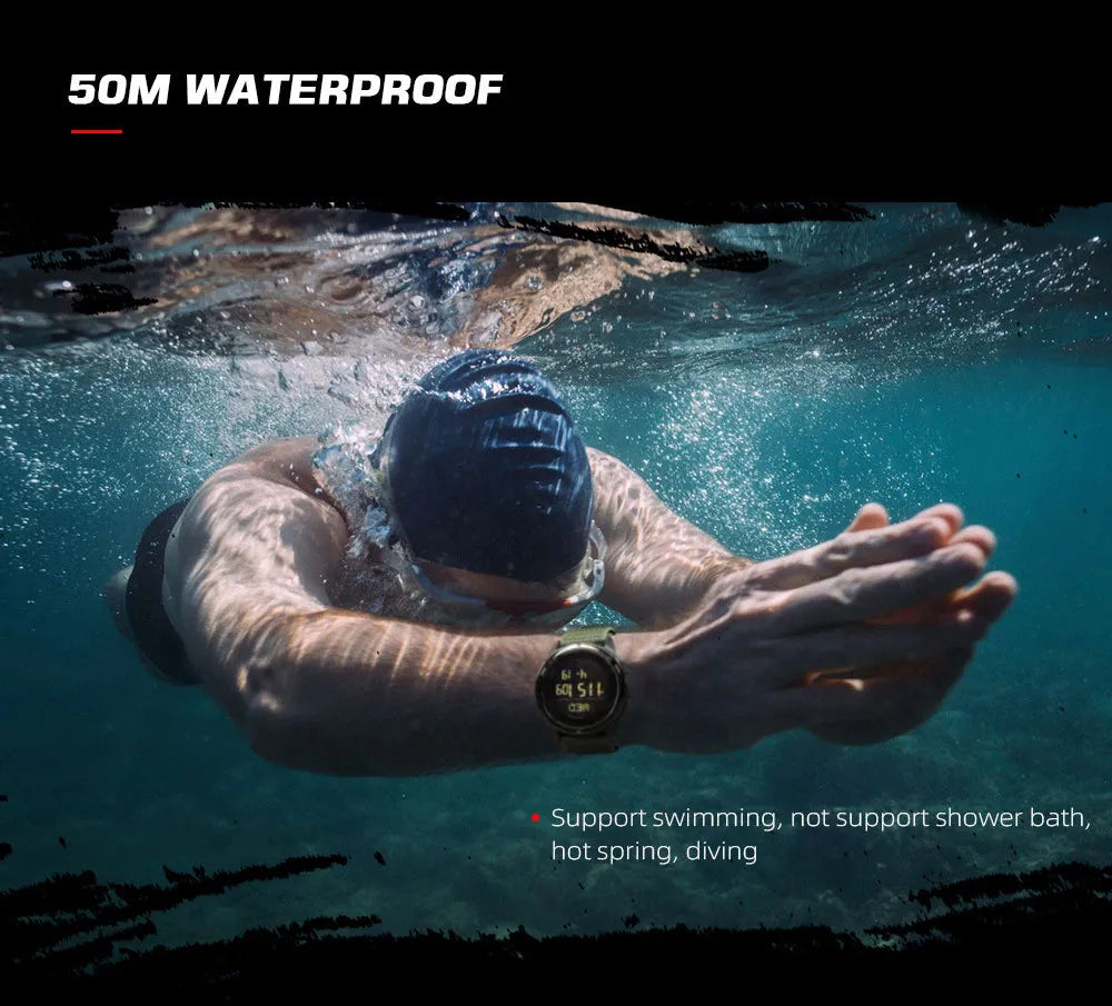 Tactische Smartwatch voor Avonturiers: Kompas, Stappenteller en Waterdicht